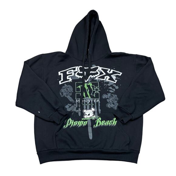 Rare Vintage Hill Fox DC Shoes Monster Pizmo Beach Racing Hoodie Men's XL